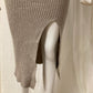 Knit dress beige