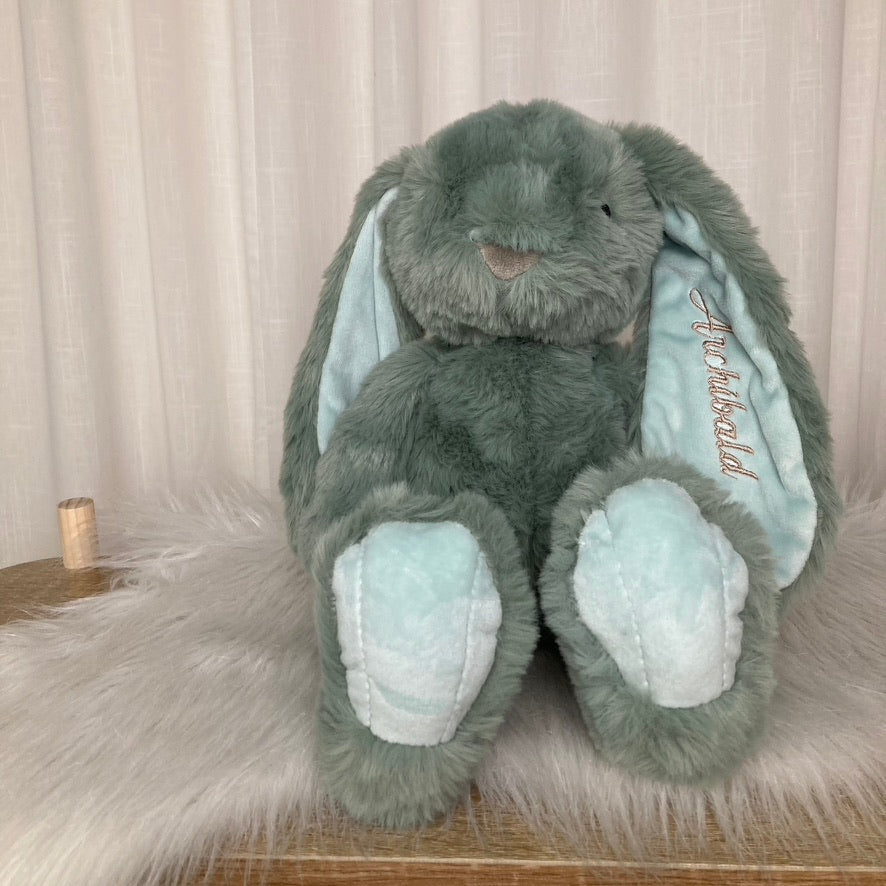 Olive Bunny met naam | Gepersonaliseerde