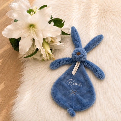 Rabbit Richie Tuttle met naam | Gepersonaliseerde met naam | jeans blauw