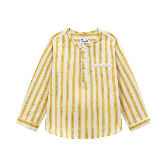 Gele gestreepte blouse voor jongens