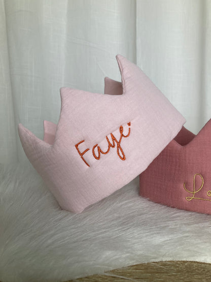 Tetra Breeze verjaardagskroon met naam | Gepersonaliseerde | Baby Pink