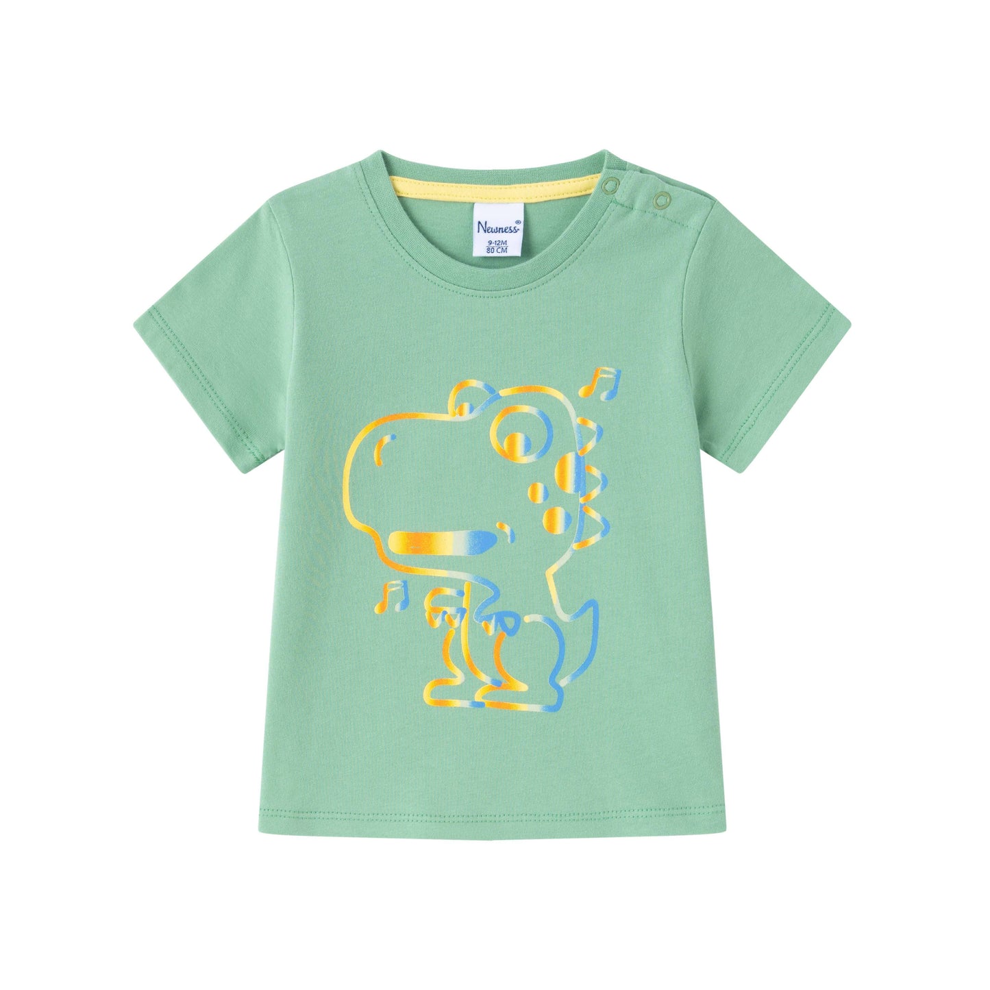 Lichtgroen t-shirt met korte mouwen