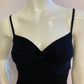 Black suspender dresses in very stretchy ribbed knit
