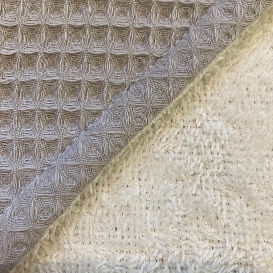 Babycape warm wafel grijs