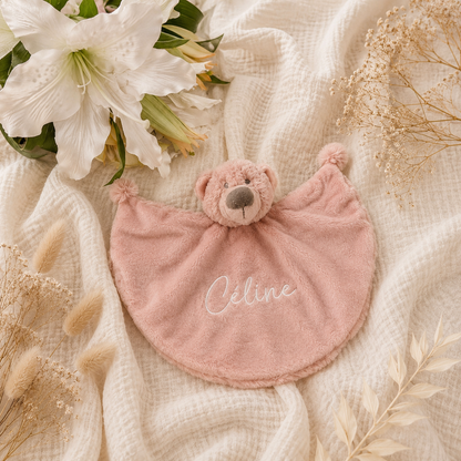 Happy Horse Bear Bella met naam | Gepersonaliseerde | Vintage rose