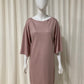 T-shirt dress with shiny coating Pink