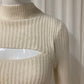 Knit dress ecru