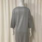 T-shirt dress with shiny coating Grey