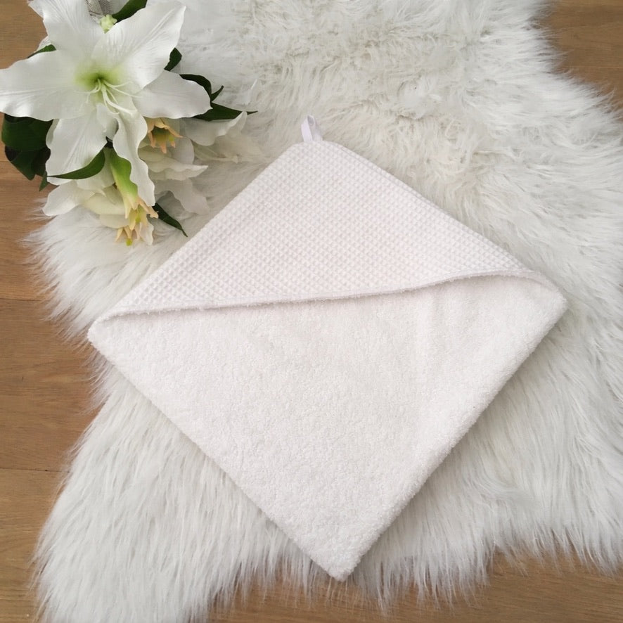 Warm Wafel Babycape Mila met naam Soft Cloud