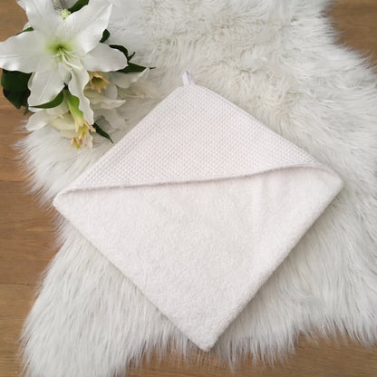 Warm Wafel Babycape Mila met naam Soft Cloud