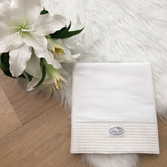 Warm Wafel Lakentje met naam | Gepersonaliseerde | Vanilla Milk