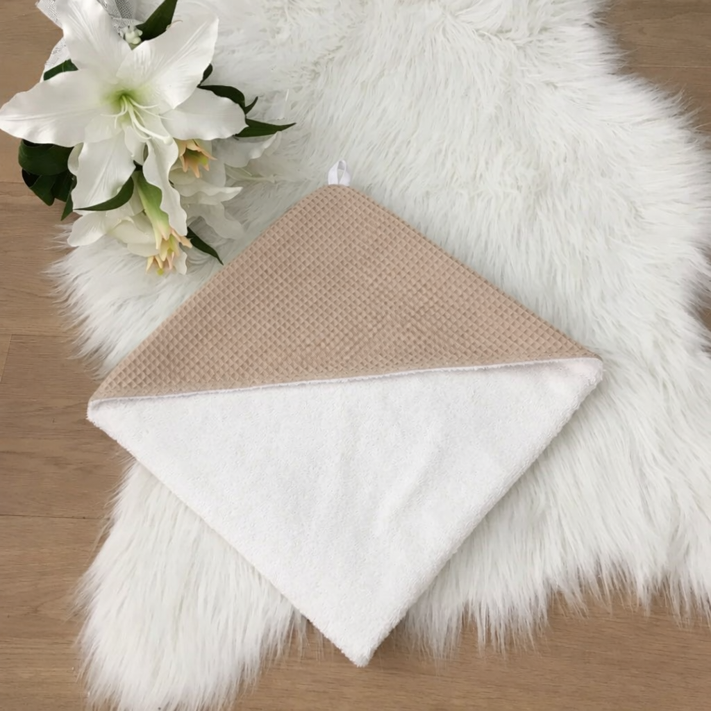 Babycape warm wafel Beige