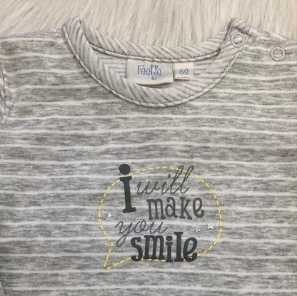 T-shirt streep hello sunshine