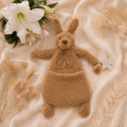 Kangaroo Kick Tuttle met naam | Gepersonaliseerde | Bruin