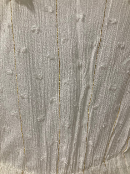Combinaison white with golden stripe