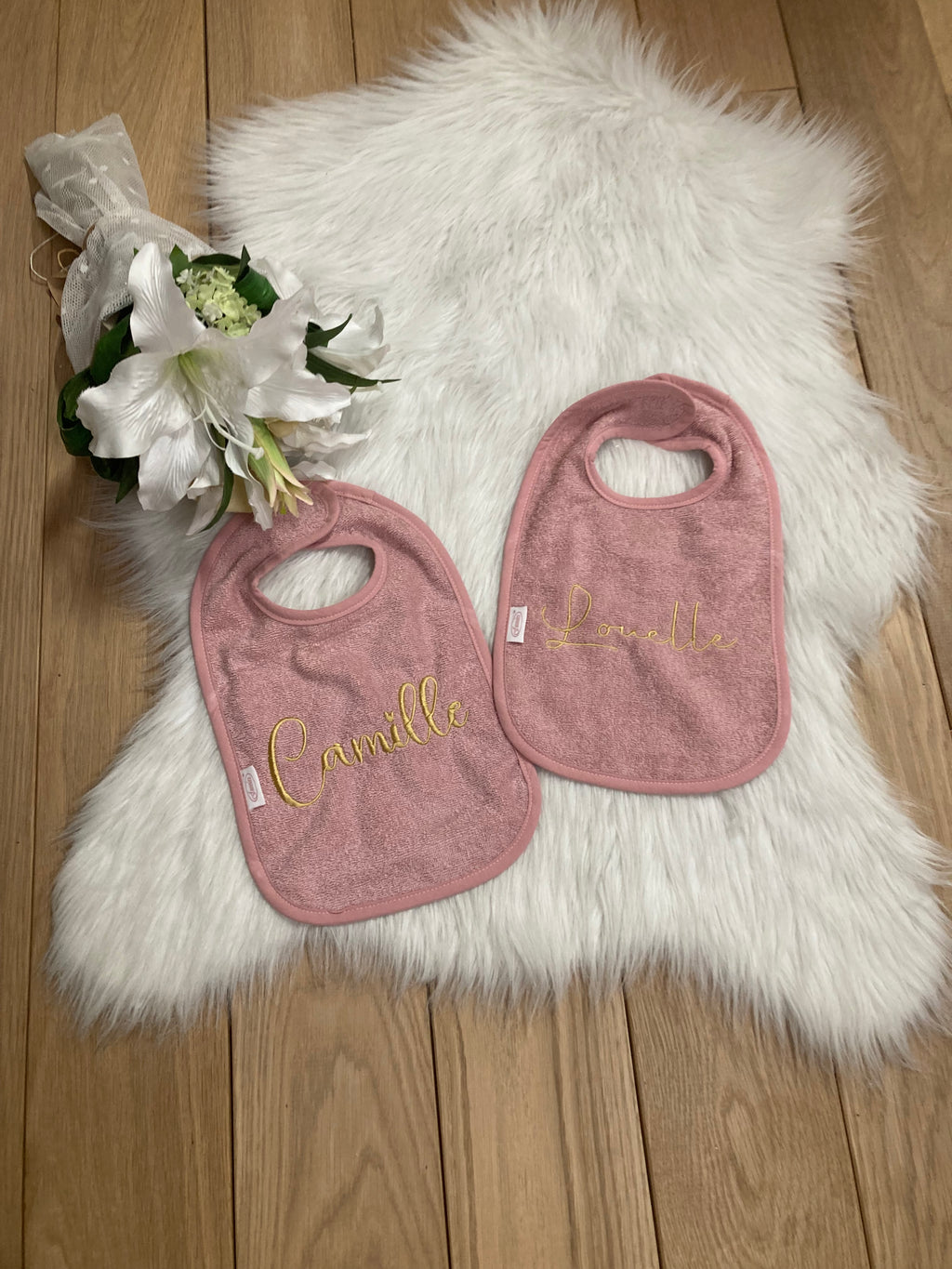 Slab uni line oud roze