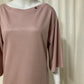 T-shirt dress with shiny coating Pink