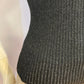 Black turtleneck cropped sleeveless sweater