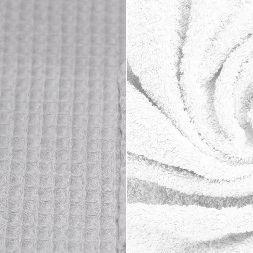 Babycape warm wafel grijs