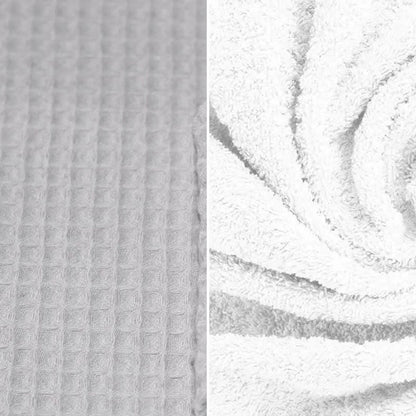 Babycape warm wafel grijs