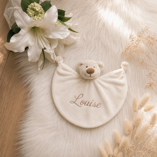 Happy Horse Bear Bella met naam | Gepersonaliseerde met naam | Vanilla Milk