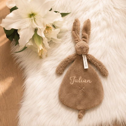 Rabbit Richie Tuttle met naam | Gepersonaliseerde met naam | bruin