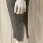 Off Shoulder Sweater Dress grijs