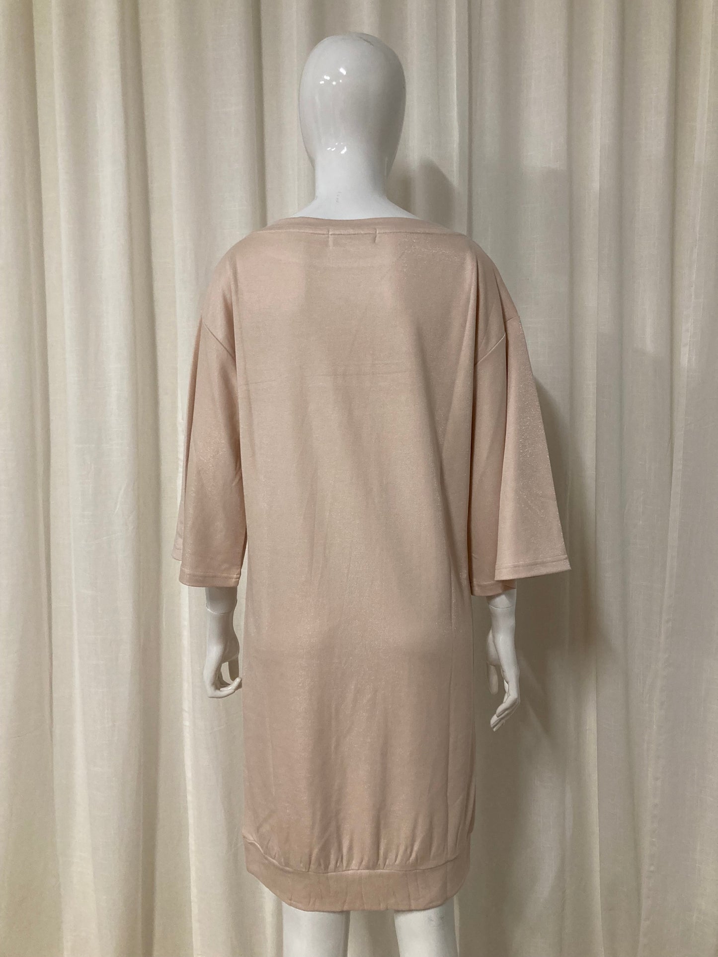 T-shirt dress with shiny coating Off-white
