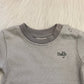 T-shirt streep grijs/wit