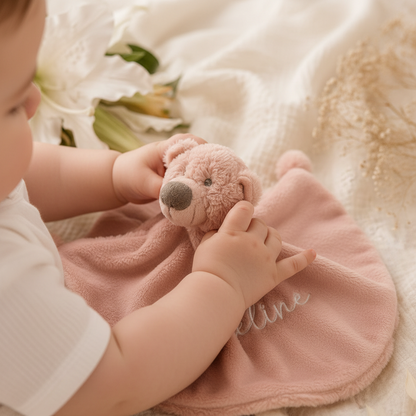 Happy Horse Bear Bella met naam | Gepersonaliseerde | Vintage rose