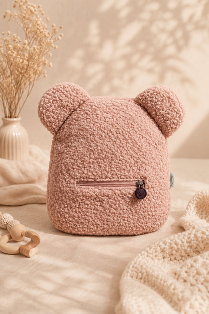 Teddy Kinderrugzak met Naam Roze | Gepersonaliseerd