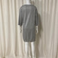 T-shirt dress with shiny coating Grey