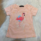 T-shirt Flamingo zalmroze