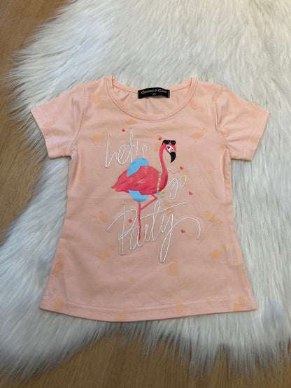 T-shirt Flamingo zalmroze