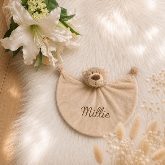Happy Horse Bear Bella met naam | Gepersonaliseerde met naam | Teddy taupe