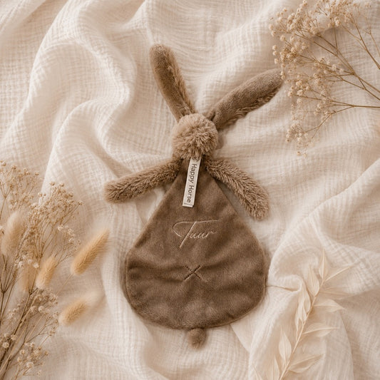 Rabbit Richie Tuttle met naam | Gepersonaliseerde met naam | bruin