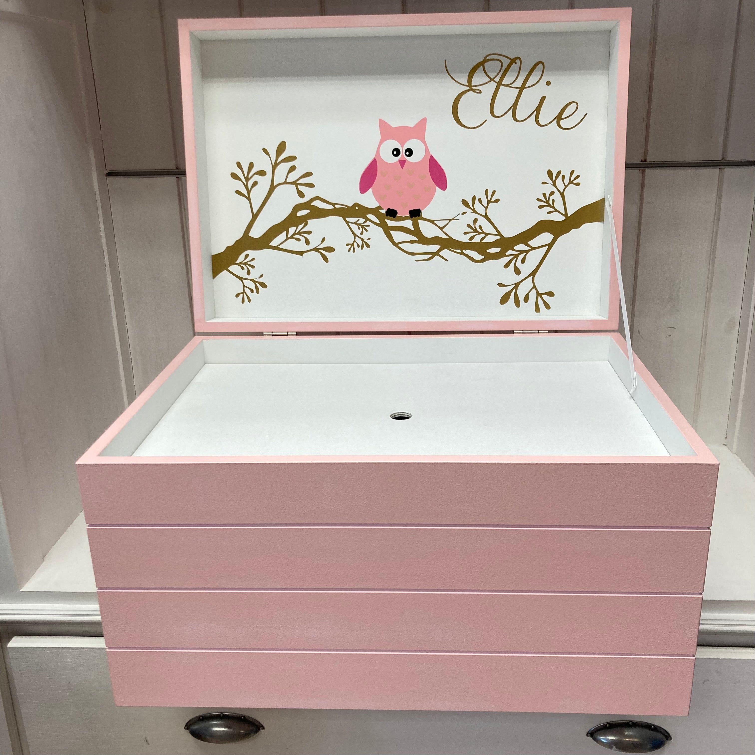 Doopsuiker- Speelkoffer met lijnen roze