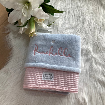 Mix and Match Warm Wafel Winterdekentje met naam | Gepersonaliseerde |