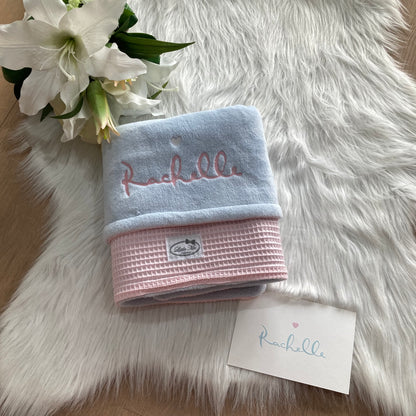 Borduring zelfde lettertype van geboortekaartje of foto