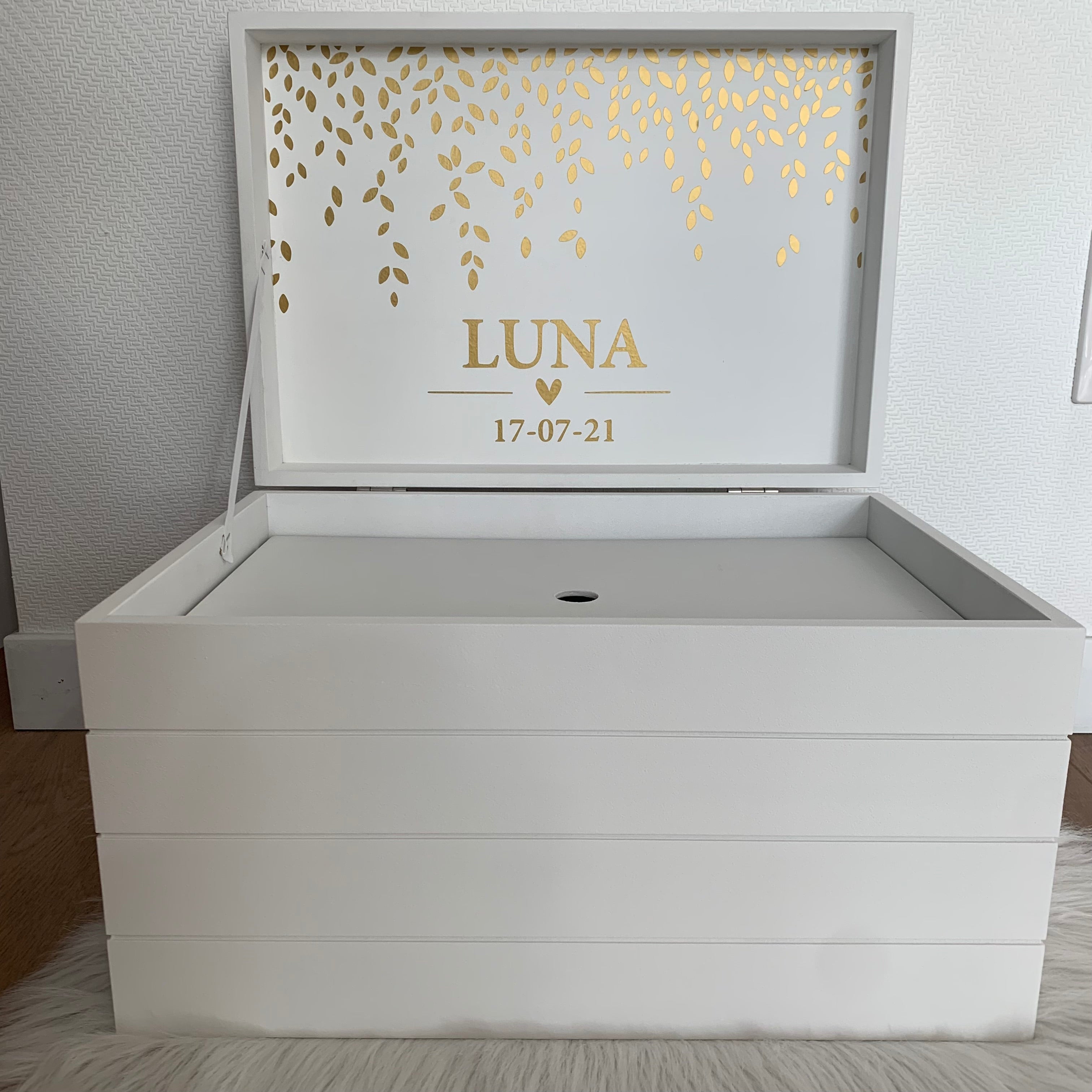 Doopsuiker- Speelkoffer met lijnen wit