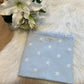 Blauw Cocon deken jacquard 75×100