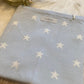 Blauw Cocon deken jacquard 75×100