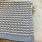 Deken 75x100cm Naturals knit grey/blue