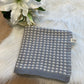 Deken 75x100cm Naturals knit grey