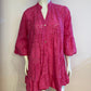 Embroidered Dress fuchia