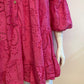 Embroidered Dress fuchia