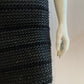 Braided and stretchy black faux leather dress with back closure