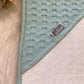 Bathcape 75x75cm Waffel jade