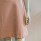 Pink dress with chiffon and lace at bust and collar