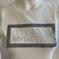 White t-shirt with rhinestones and tulle sleeves